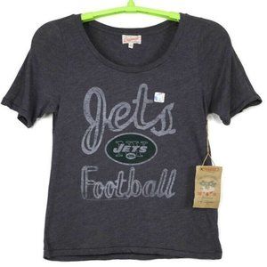 Junk Food New York Jets NFL‎ Football TShirt Gray L Large